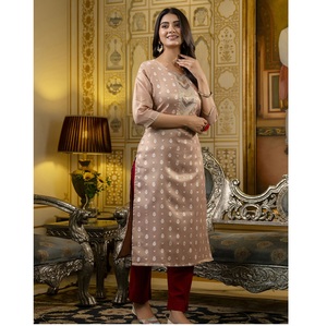 Suministro al por Mayor de Kurtis Rectos Bordados Elegantes para Mujer para Eventos Festivos y Culturales Disponibles a un Precio Razonable - Product Image 1