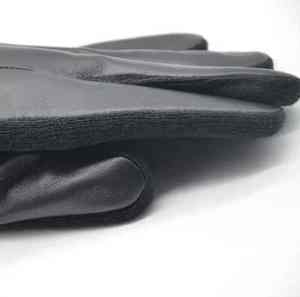 Mode classique en peau de mouton écran tactile conduite gants en cuir hommes gants d'hiver chaud laine doublé noir marron mode gants - Product Image 2