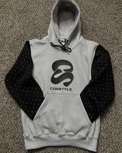 SIBRIN Factory Made Rhinestone Impreso Unisex Sudadera con capucha Logotipo personalizado Multicolor Invierno Streetwear Unisex Pullover Sudadera con capucha - Product Image 2