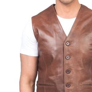 Gilet en cuir de qualité supérieure, gilet de moto en cuir, gilet de motard personnalisé en cuir - Product Image 3