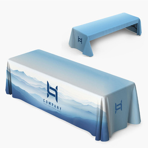 6FT bảng Bìa tùy chỉnh logo in được trang bị thăng hoa Bảng ném Polyester Khăn trải bàn cho triển lãm thương mại tổ chức sự kiện quảng cáo thương hiệu - Product Image 3
