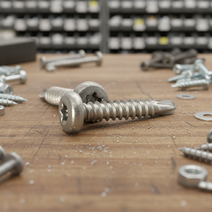 Vis autoforeuses à tête bombée en acier inoxydable classe 8, haute résistance, résistantes à la corrosion, métriques/pouces, utilisation métallique, marque PDC - Product Image 1