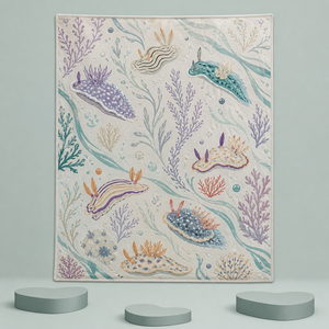 Custom Printed <b>Throw</b> Blanket Kinkajou Loquat Koto Judo Sea Slug Panna Cotta Sublimation Flannel Fleece Polyester - Product Image 5
