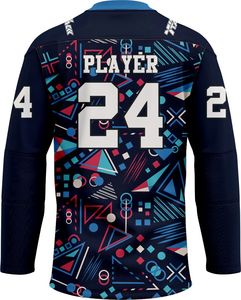 Camiseta de hockey sobre hielo de manga larga de alta calidad, camisetas de uniforme de hockey por sublimación personalizadas, ropa de hockey sobre hielo Premium - Product Image 2