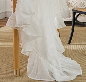 Venta al por mayor de Mantel bordado de estilo europeo, hoja de tela de lino lavada por rollo para uso doméstico o en restaurante - Product Image 4