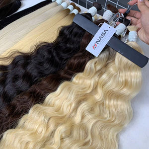 2024 Venta caliente Super doble dibujado Natural ondulado liso Rubio Color extensiones de cabello de alta calidad a granel 60 - Product Image 1