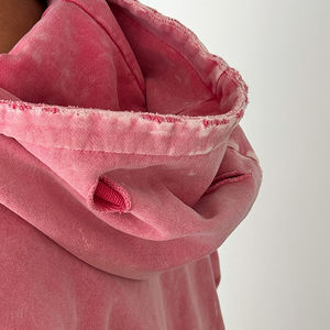 Custom Logo Vintage Acid Washed <b>Zip</b> <b>up</b> <b>Hoodie</b> and Loose Fit Sweatpants Set 100% Cotton Distressed Men's Tracksuit - Product Image 6