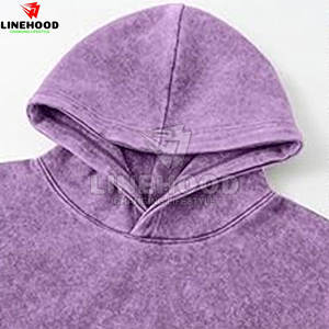 เสื้อฮู้ดผ้าฝ้าย100% แอซิดสำหรับผู้ชายเสื้อผ้าพื้นฐานสำหรับฤดูหนาว - Product Image 5