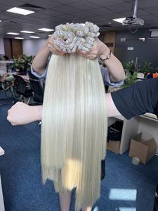 Genius Super Double Drawn Qualité Nouveau Produit Soyeux et Lisse Couleur Piano Teinte Froide Trame de Cheveux Humains Style Naturel Droit - Product Image 3