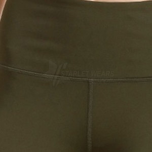 Leggings de yoga pour femmes de haute qualité à faible MOQ, avec taille élastique, taille mi-haute, motif uni, vêtements de fitness écologiques - Product Image 6