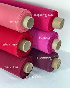 Tissu en pur lin extra large 110cm/43 "| Lin naturel lavé doux au mètre pour la literie, les vêtements et la couture - Product Image 2