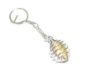 Order Online for Banded Agate Tumbled Cage Keychain | Banded Agate Tumbled Cage Keychain Supplier