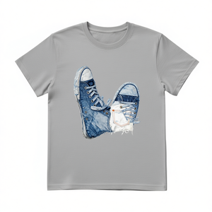 T-Shirt Unisex 100% Cotone 210GSM, Abbigliamento Casual, Maglietta Personalizzata con Stampa Serigrafica di Rose, Taglia 2XL, Disponibile in Versione Compressa DTG - Product Image 2