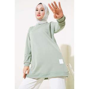 Tunique Emblème Imprimé Texte Vert Âge - Product Image 2