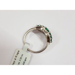 Women's Natural <b>Green</b> Onyx <b>Ring</b> in 925 Sterling Silver Shah Gems Diamond <b>Rings</b> - Product Image 2