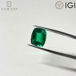 Synthetic <b>Cushion</b> Cut Color Play Loose Gemstones pink green <b>emerald</b> ruby blue sapphire - Product Image 4