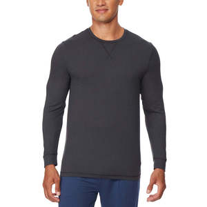 เสื้อยืดนอนหลับแขนยาวถักนิตติ้งสำหรับผู้ชาย 32 Degrees รุ่น Ultra Lux สีชาร์โคล ไซส์กลาง - Product Image 1