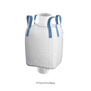 Sac Jumbo tissé en PP de qualité alimentaire de haute qualité 500kg-2000kg avec bec de décharge supérieur et déflecteur Sacs FIBC de haute qualité - Product Image 1