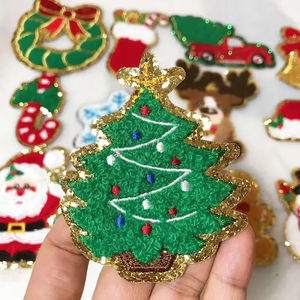 แผ่นผ้ากำมะหยี่ปักโลโก้ขนาดใหญ่สำหรับเทศกาลคริสต์มาสแผ่นติดรูปสัตว์น่ารักออกแบบได้ตามต้องการ - Product Image 6