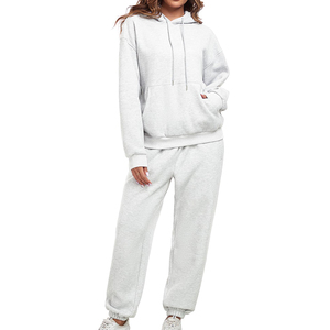 Chándales Casuales con Capucha para Mujer, Personalizados con Logotipo, Invierno, Ecológicos, 100% Algodón, Transpirables, Manga Larga, Ropa Deportiva - Product Image 4