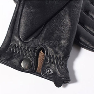 Gants en cuir de qualité supérieure coupe confortable gants en cuir de conception respirante pour la conduite de moto et l'utilisation quotidienne - Product Image 5