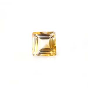 พลอยซิทริน 9.6 กะรัต คุณภาพสูง ทรงรีเหลี่ยมเพชรพลอยธรรมชาติ สีส้มทองแดงใส รูปทรงหยดน้ำ - Product Image 1