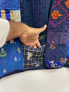 เสื้อแจ็กเก็ตผ้าฝ้ายพิมพ์ลายดอกไม้สำหรับผู้หญิงเสื้อคลุมฤดูหนาวตัวสั้นปักลายดอกไม้ทำด้วยมือ - Product Image 6