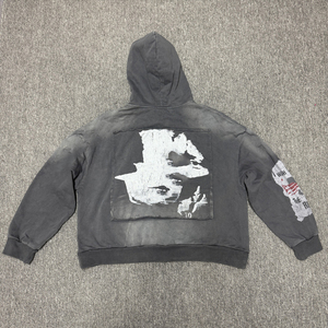 Sudadera con Capucha para Hombre, Corte Regular, Algodón Puro de Alta Calidad, Estilo Francés, Bordado con Hilo de Anillo, Logotipo Personalizado, Pedrería - Product Image 2