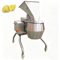 Industriële automatische machine voor het snijden en snijden van groenten zoals aardappelen, uien, wortelen, gember, cassave en aardappelchips.