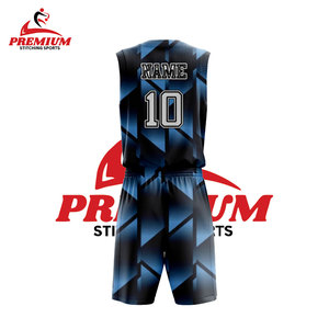 Conjuntos de uniformes de baloncesto de malla transpirable con bolsillos Jerseys de baloncesto americano de secado rápido de nuevo diseño para adultos y niños - Product Image 2