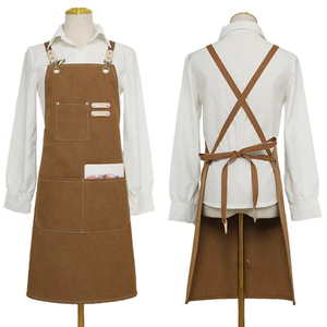 Waterproof Apron, Double Shoulder Design, Nail Buckle Adjustment, Large Pocket with <b>Hand</b> <b>Towel</b>, Customizable logo and Size - Product Image 5