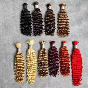 <strong>Cheap</strong> Price Raw Virgin Indian Natural Wave Hair <strong>Bulk</strong> Wholesale Bundles <strong>Bulk</strong> Braiding Cuticle Aligned Brazilian Human Hair - Product Image 6