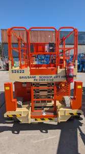 Plateforme élévatrice à ciseaux tout-terrain JLG 260MRT de 26 pieds, moteur, pompe, boîte de vitesses, roulement, composants principaux inclus - Product Image 3