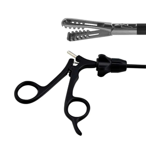 Forceps à fenêtres manuels 36 cm, dents arrondies semi-agressives, acier inoxydable, outil chirurgical laparoscopique - Product Image 1