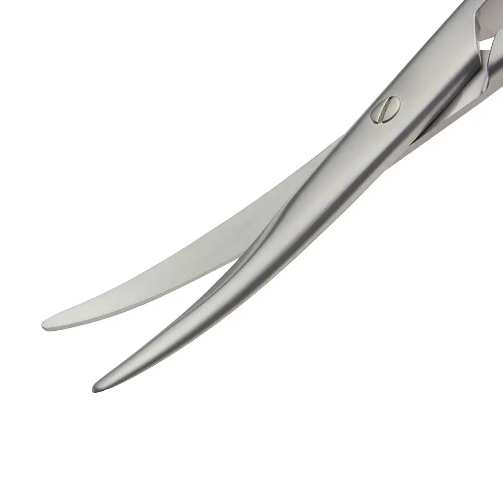 Tijeras quirúrgicas Mayo de acero inoxidable de alta calidad, instrumentos quirúrgicos dentales médicos curvos de 140mm, herramientas humanas
