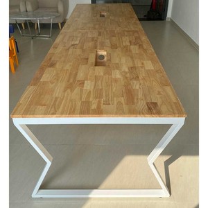 Mesa de Conferencia MConcept HBMC011 180x90, Diseño Minimalista de Lujo, Patas de Acero, Panel de MDF, para Oficina, Escuela, Hoteles - Product Image 5