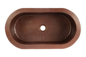 อ่างล้างมือและอ่างล้างจานทองแดงแบบติดตั้งง่ายขนาดใหญ่อ่างล้างจานทองแดงโบราณอุปกรณ์สุขภัณฑ์ราคาไม่แพง - Product Image 4