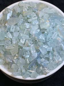 Cristal de Berilo Azul Natural de Pakistán, Piedra Preciosa Natural sin Tratar de Color Aguamarina Skardu para Joyería, Colección Curativa, Color Blanco - Product Image 5