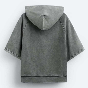 Meilleure vente ACID WASHED Logo personnalisé Sweats à capuche pour hommes coupe ample Service OEM Vêtements décontractés pour l'extérieur Fabricant personnalisé Sweats à capuche pour hommes - Product Image 6