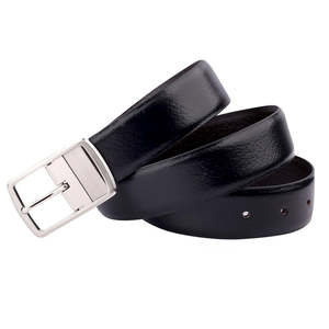 Ceinture pour homme en cuir de vachette de haute qualité, boucle en alliage, écologique, légère, tendance, longueur personnalisable - Product Image 4