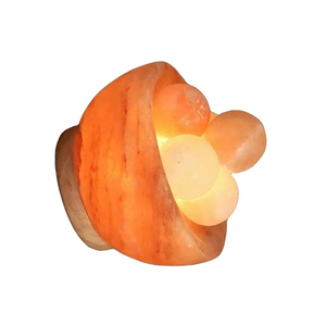 Bol de lampe au sel de l'Himalaya Lampes au sel de roche naturel avec pierres, décoration d'intérieur unique Cadeaux zen Accessoires de spa et de méditation - Product Image 2