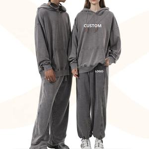 ชุดติดตามแบบวินเทจทำจากโพลีเอสเตอร์/ ผ้าฝ้ายยืดตรงขากว้างปิดเอวแบบยืดหยุ่น - Product Image 2