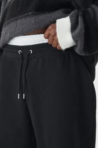 New arrived 2025 Hip Hop men's pants Streetwear custom washed 100% Cotton solid black <b>colour</b> comfortable Man Joggers - Product Image 2