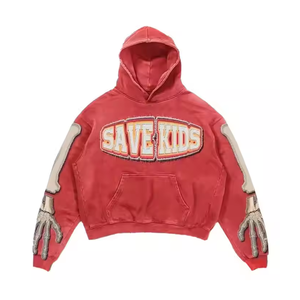 Sudadera con Capucha de Estilo Vintage, Corte Regular, Personalizada, 100% Algodón, Largo Regular, Talla XL, Color Sólido, Ropa de Calle de Invierno, Felpa - Product Image 3