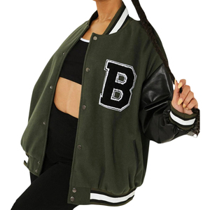 Venta al por mayor en blanco bombardero chaqueta universitaria hombres Letterman Varsity chaqueta hombres Varsity chaqueta Letterman béisbol americano - Product Image 5