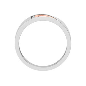 Anillo de oro de 10K de lujo, banda redonda de dos colores VVS Lab Grown Diamond, estilo romántico, certificado IGI para bodas y fiestas de mujeres - Product Image 4