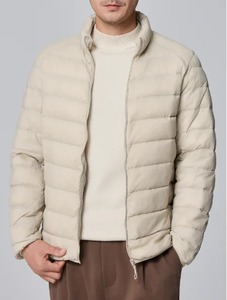 Veste matelassée légère pour homme, manteau matelassé coupe-vent imperméable, coupe-vent chaud d'hiver en toile - Product Image 6