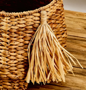 Cesta de jacinto de agua de unicornio tejida a mano para niños, decoración de habitación de guardería, precio al por mayor, 2025 - Product Image 3