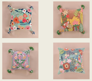 Luxury Decorative Sustainable Azo Free 45x45 Cm Beautifully Embroidered Cotton Cushion Covers at Best Wholesale Prices - Product Image 5