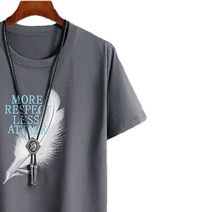 Camisetas Sólidas Unisex para Hombre al por Mayor 2023, de Algodón/Fibra de Bambú, Transpirables, de Manga Corta, de Alta Calidad - Product Image 5